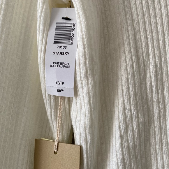 NWT Aritzia Wilfred Free Starsky Longsleeve - Light Birch XS - Picture 4 of 11